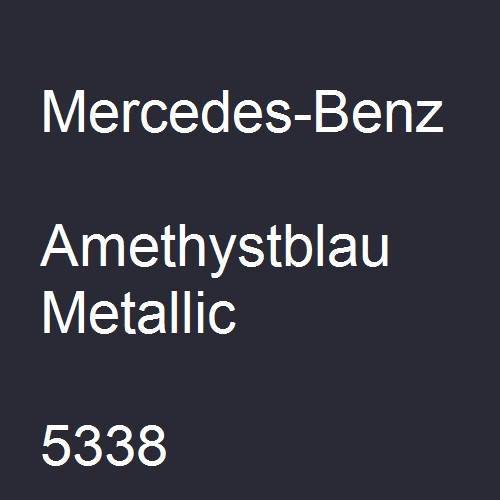 Mercedes-Benz, Amethystblau Metallic, 5338.